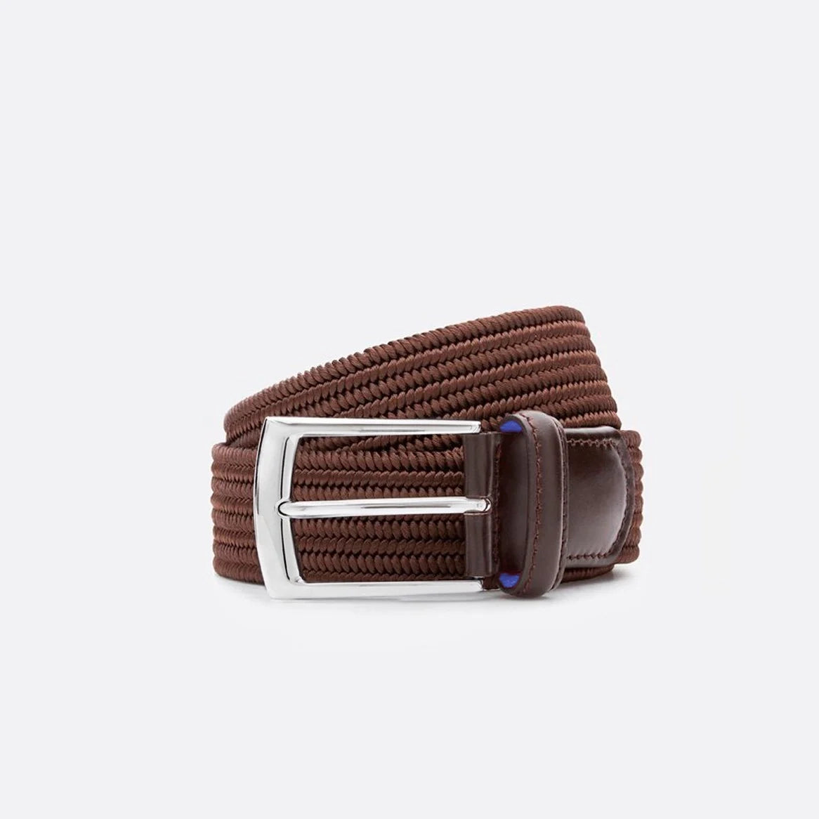 Control Premium Woven Men's Brown Leather Belt – Beltology