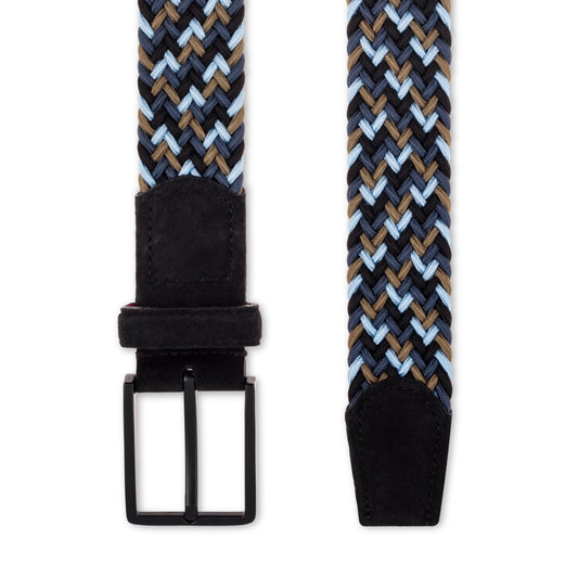 Chaos woven men's belt on a white background
