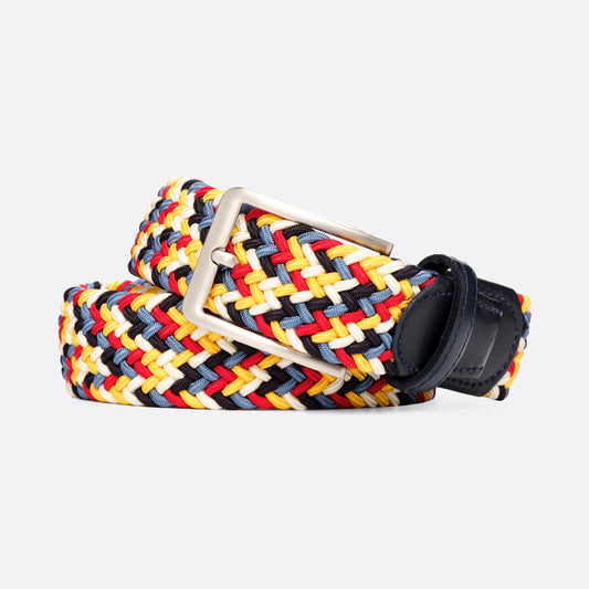 Chaos Blue/Yellow/Red/Navy/White Men's Belt