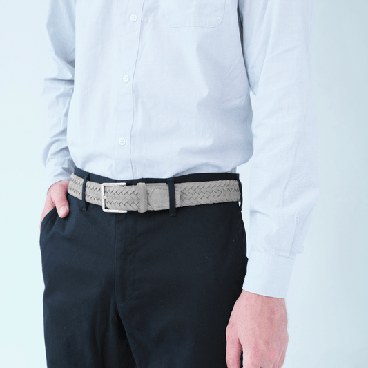 Newton Light Grey Men's Belt