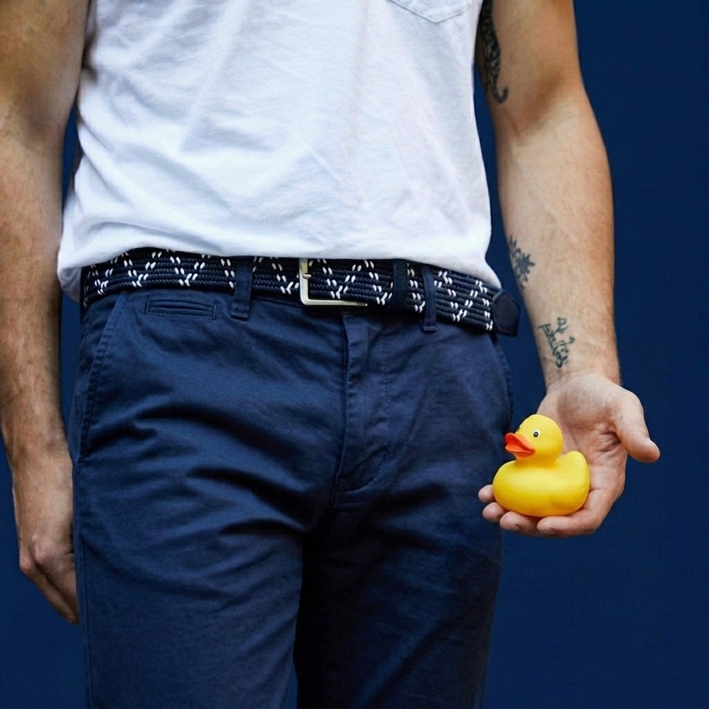 Helix Navy/White Men's Belt