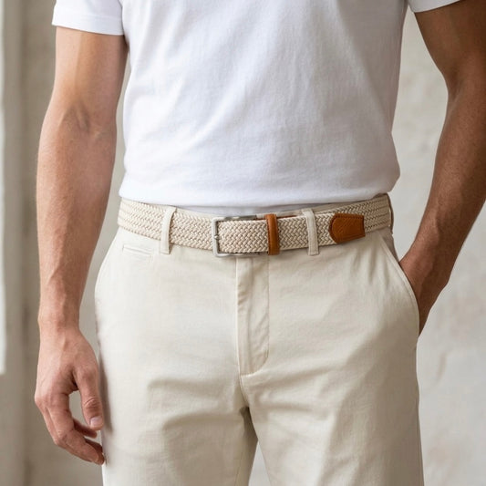 Terra Cream Men's Belt