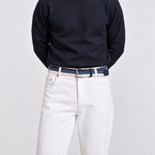 Arrow Navy/Blue/White Men's Belt