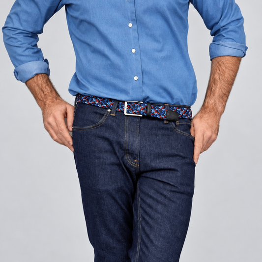 Chaos Navy/Blue/Red Men's Belt