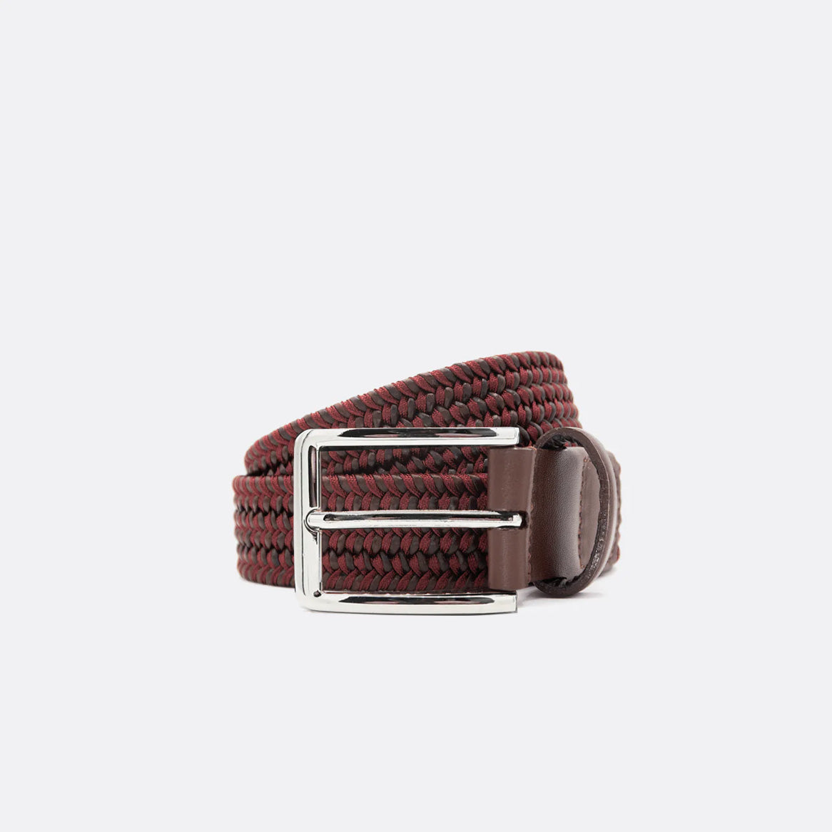 Crimson Dark Brown/Burgundy Men's Belt
